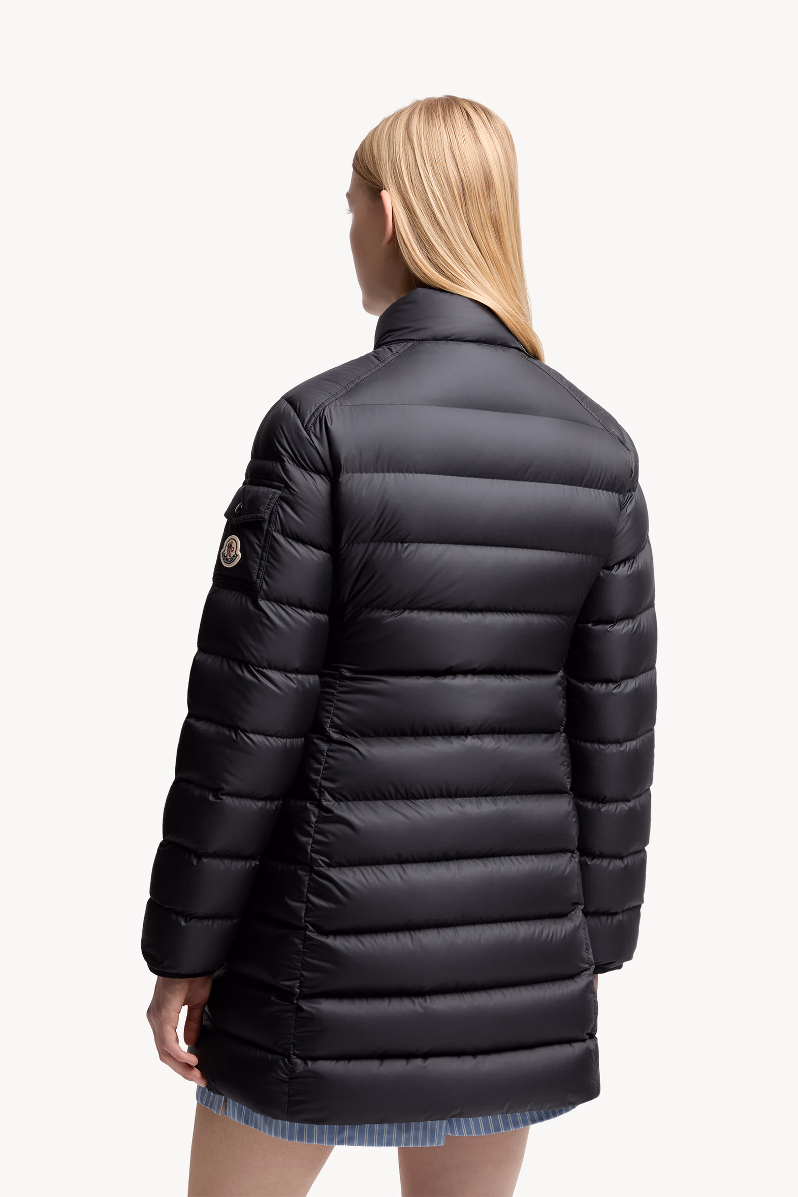 Igesse Mid-Length Down Jacket Women Black Moncler 5